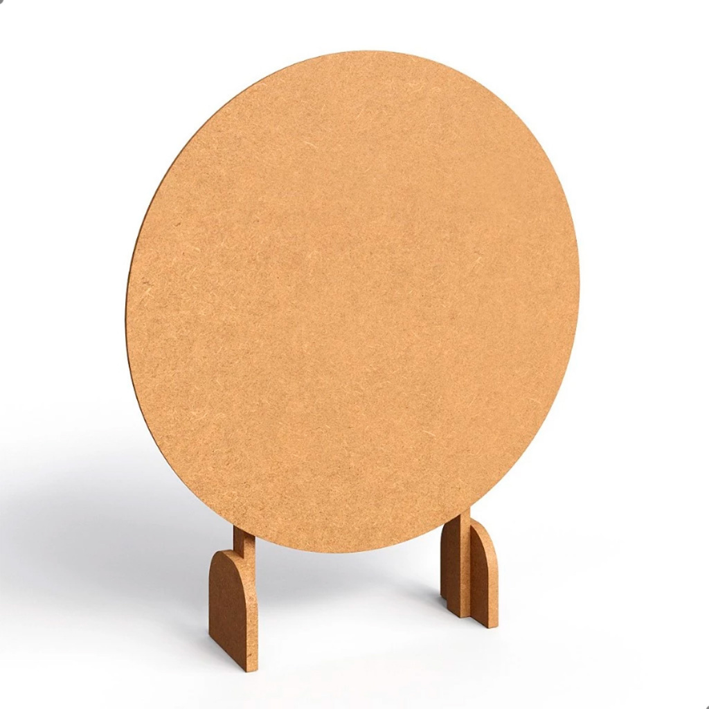 Mini Painel de Mesa Redondo Decorativo 50cm Diâmetro Para Festas de MDF em Oferta na Shopee