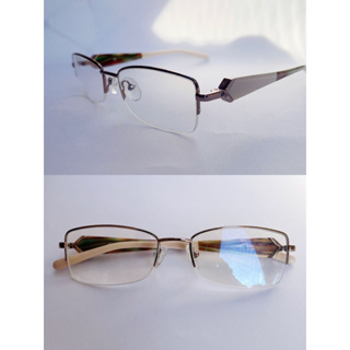 Armação De Óculos De Grau Para Leitura, Meio Aro, Modelo Vintage Feminino em Oferta na Shopee