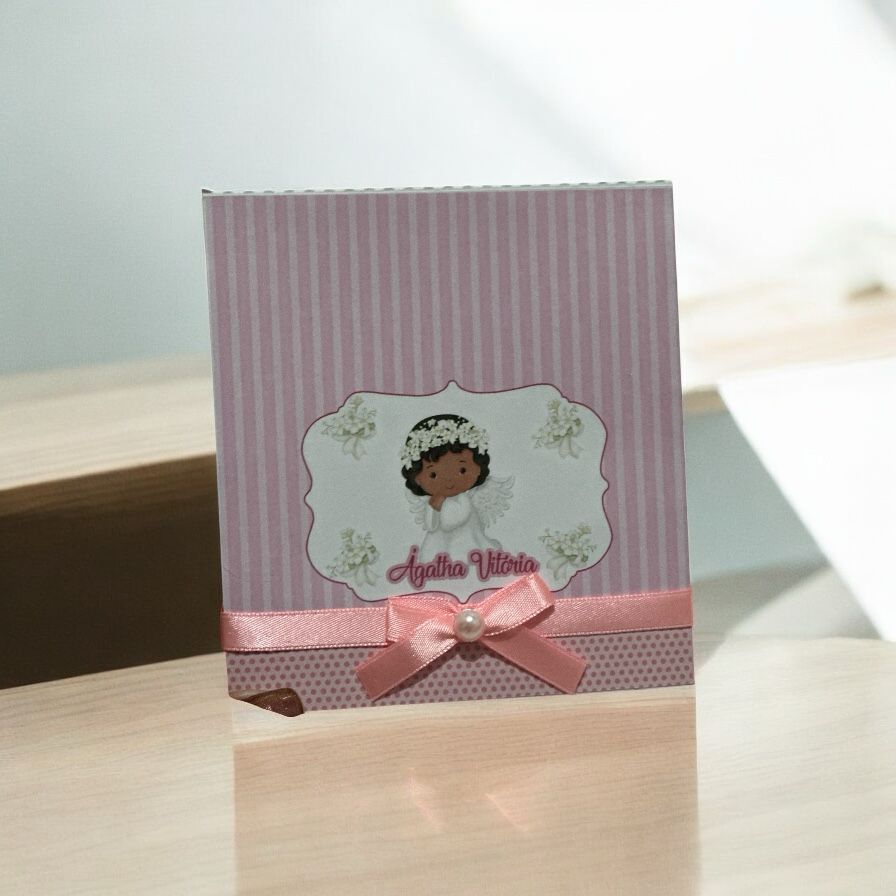 Caixa convite Padrinho/Madrinha | personalizada | nome e idade | lembrancinha batizado