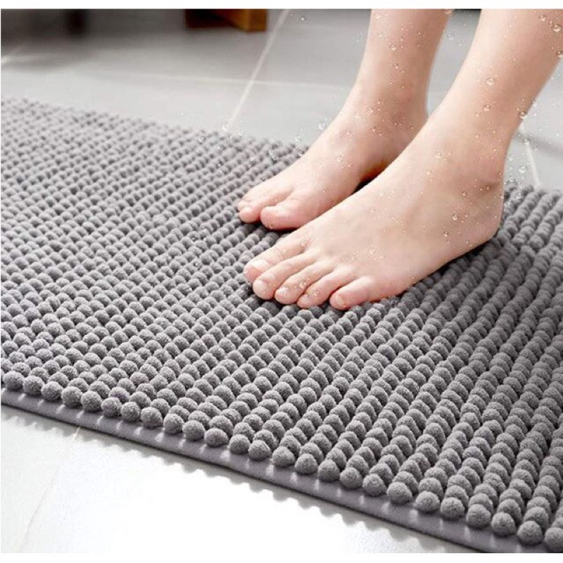 Tapete Banheiro Microfibra 40x60 Grande Antiderrapante Box Bolinha Macarrão Várias Cores