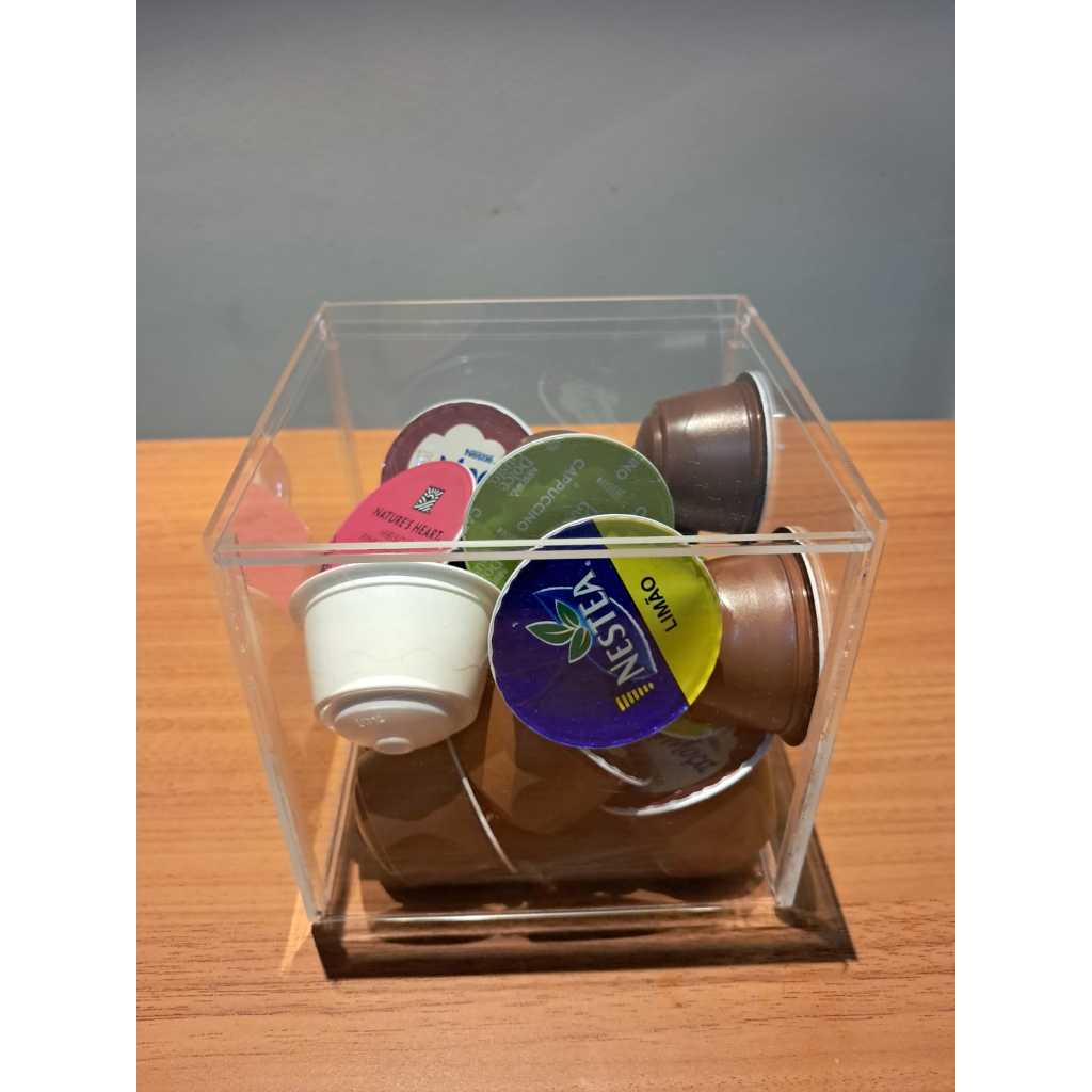 Caixa Porta Cápsulas Acrilico Café Dolce Gusto Nespresso 10cm em Oferta na Shopee