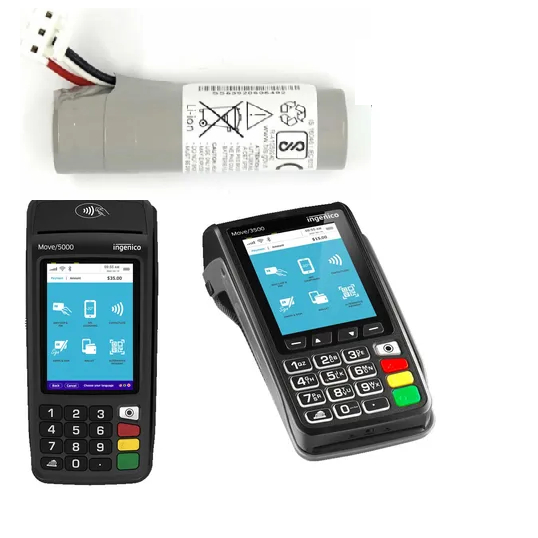 Bateria Maquina Ingenico Move 3500/5000 Getnet - 05 Unidades