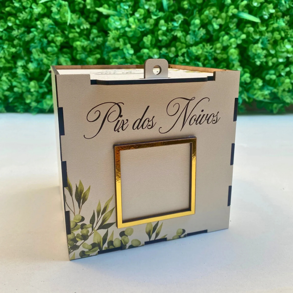 Caixa PIX Casamento – Operação Lua de Mel Verde Oliva em Oferta na Shopee