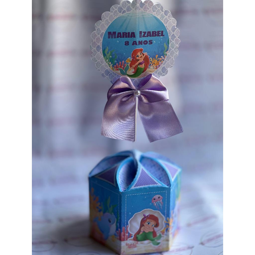 Caixa sextavada | centro de mesa personalizado | nome e idade | lembrancinha aniversário.