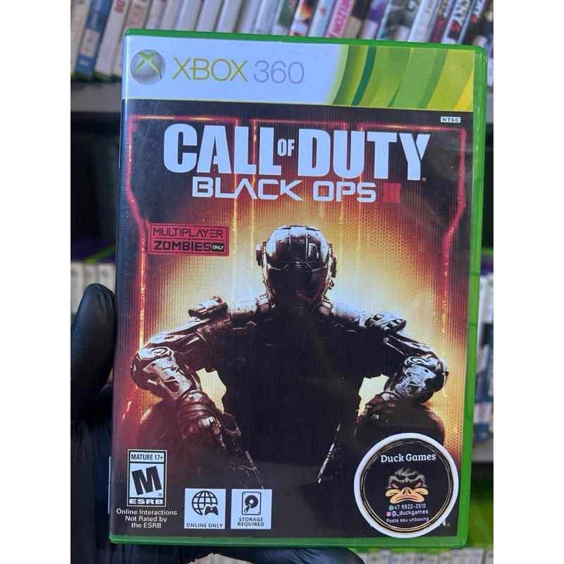 Call of Duty Black ops 3 Xbox 360 somente online/somente modo Zumbi