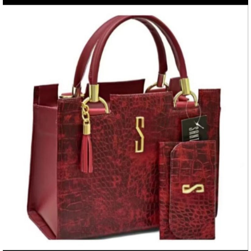 kit bolsa feminina grande mais carteira alça em Oferta na Shopee