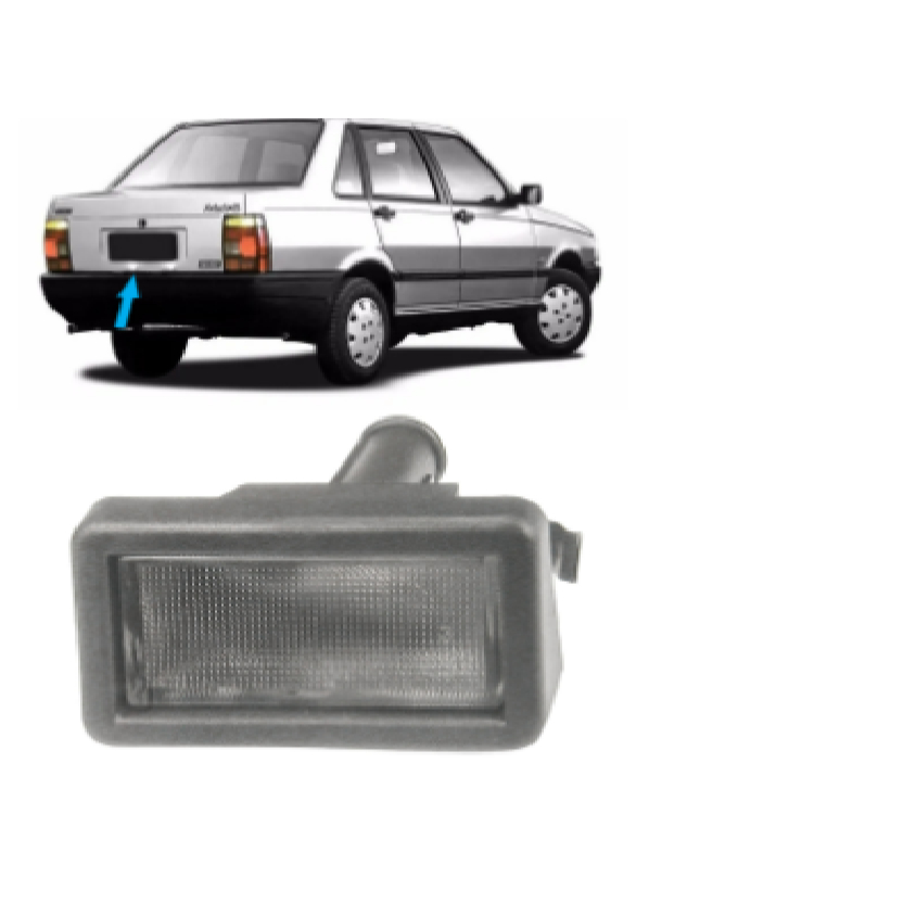 LANTERNA DA PLACA FIAT PREMIO/ ELBA 88/ PANORAMA 86/ COM SOQUETE