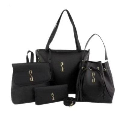 Kit Bolsas 4 peças  sl nas cores básicas para várias ocasiões em Oferta na Shopee