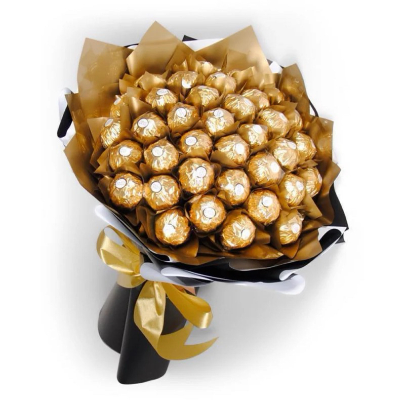 Buquê de Chocolate Ferrero Roche Com 36 unidades Presente Dia Dos Namorados em Oferta na Shopee