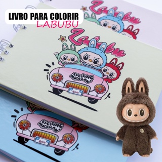 Livro para Colorir com Para Dura + Acetato Mesmo Estilo dos Livros Virais Tiktok Kawaii em Oferta na Shopee