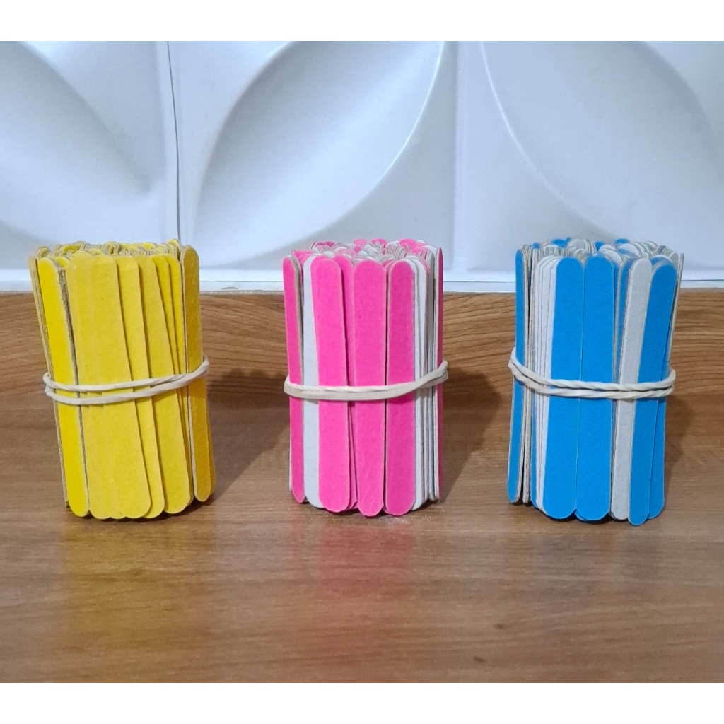 Kit 300 mini lixas de unha 8 cm Manicure Pedicure em Oferta na Shopee