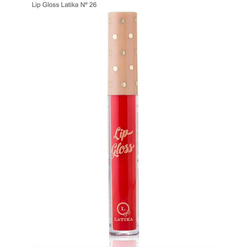 Batom Liquido Lip Gloss Latika N.26 Cor Vermelho -4ML