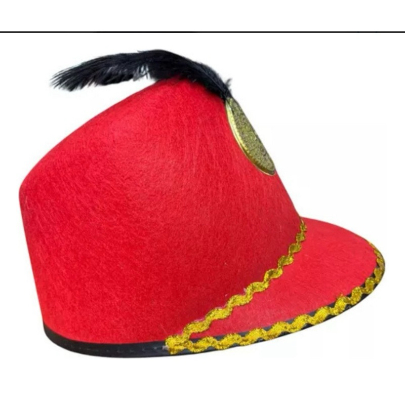 Chapéu Paquita Vermelho para Fantasia | Modelo Barretina Unissex