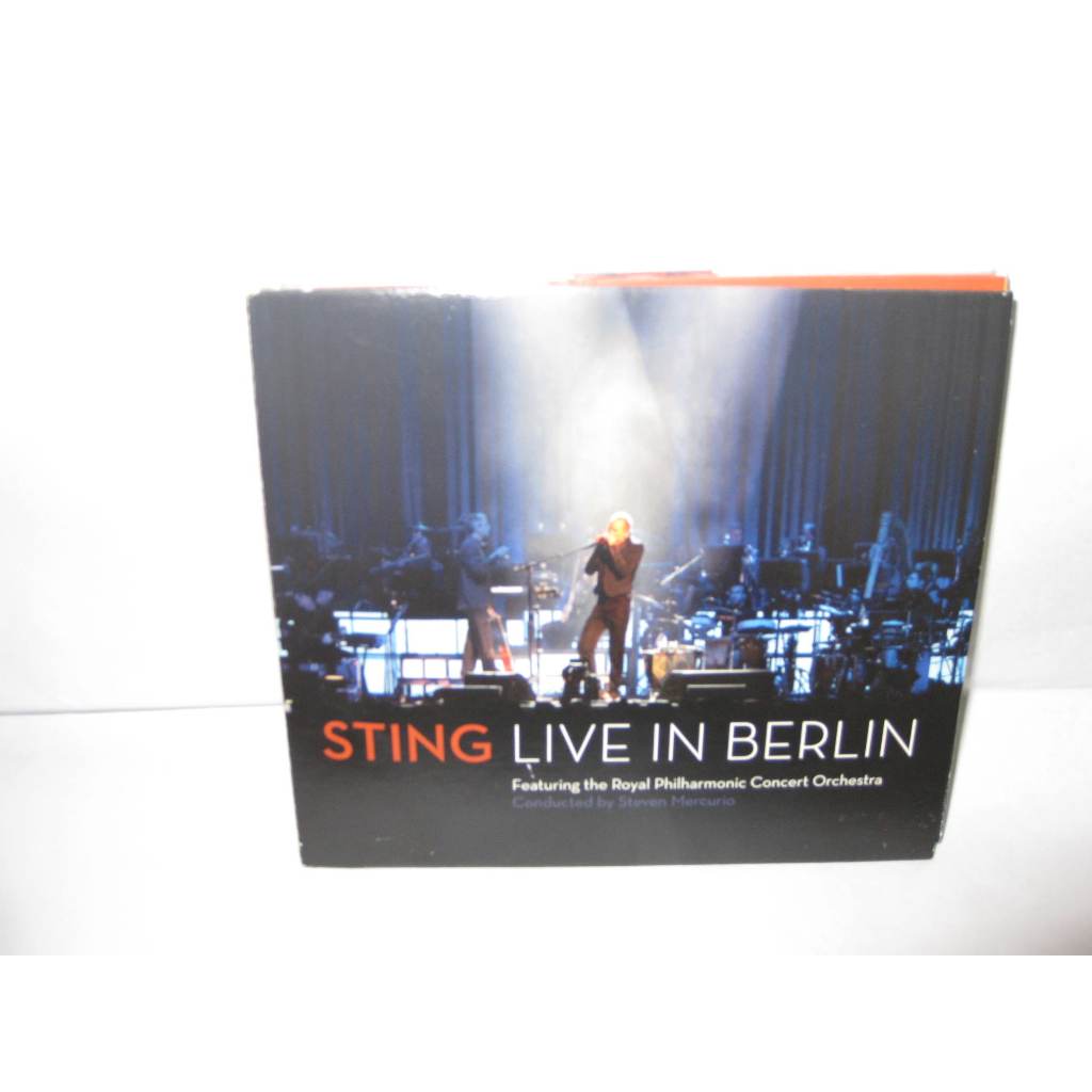 DVD + CD STING LIVE IN BERLIN FEATURING THE ROYAL PHILARMONIC CONCERT ORCHESTRA CONDUCTED BY STEVEN MERCURIO
