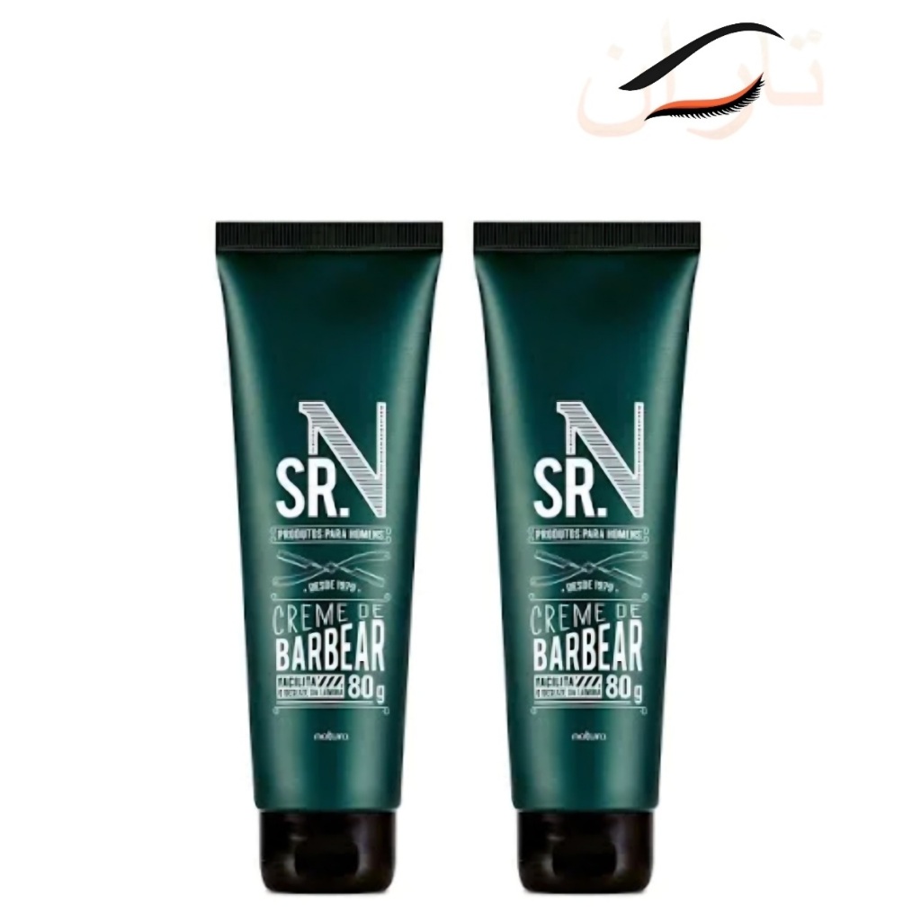 Kit c/2un.: Creme de Barbear Espumante Natura SrN Sr.N Sr N 80g cada