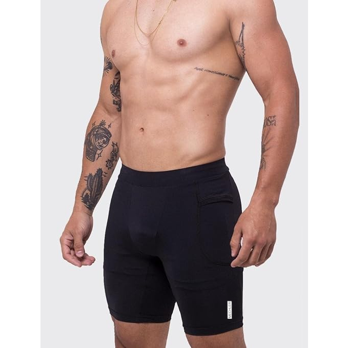 Bermuda Mechler Térmica Original Shorts Corrida Correr Anti Alérgica Compressão Leve Masculina Bolso Celular Rush On