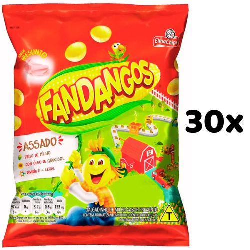 Kit 30 Fandangos Assado Presunto 22g - Elma Chips em Oferta na Shopee