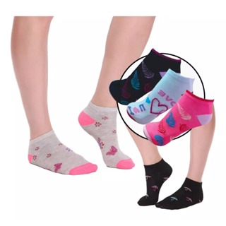 Kit 12 Pares Meias Feminina Algodão 36 Ao 40 / Kit com 3, 6 e 12 pares escolha na variação em Oferta na Shopee