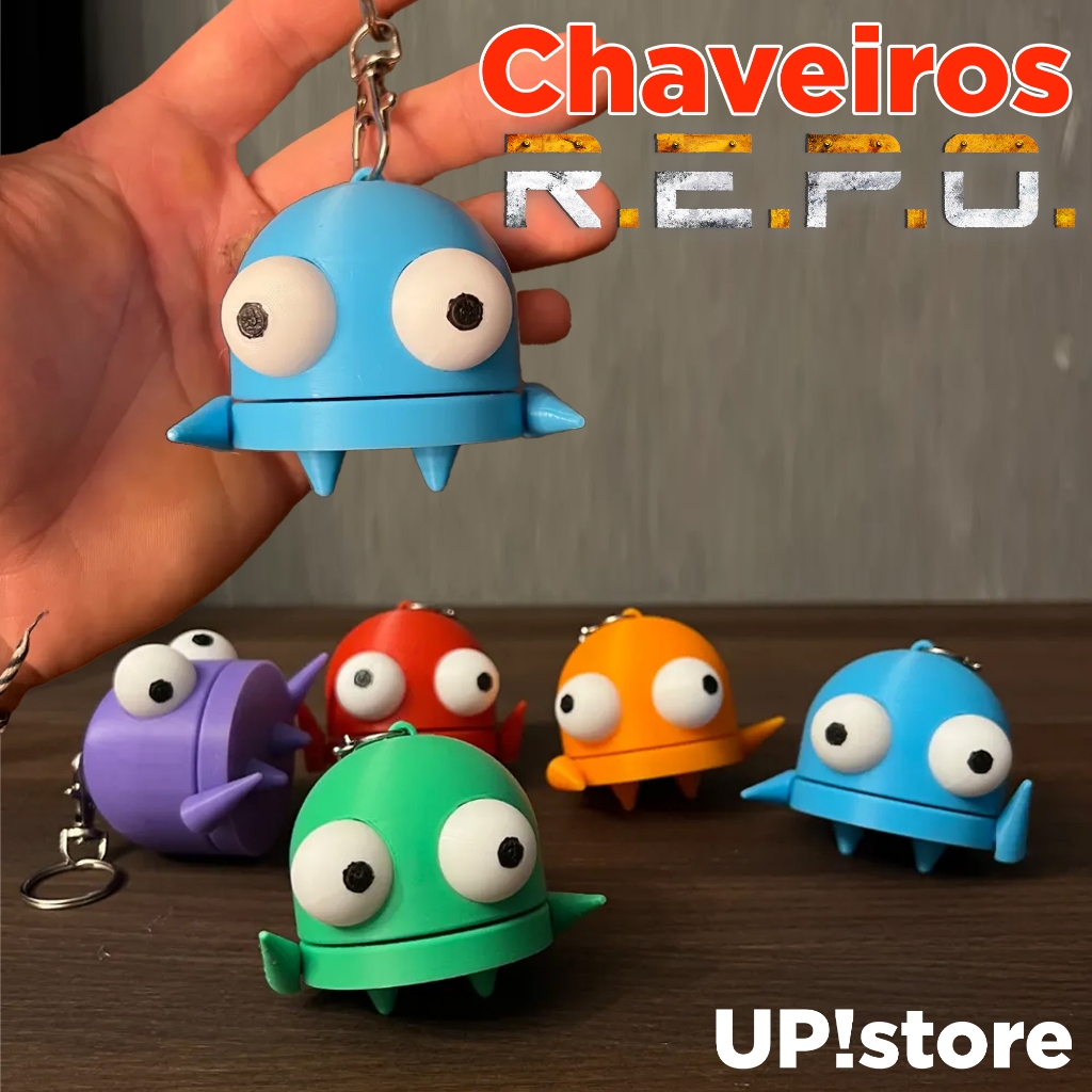 REPO Robo boneco chaveiro Jogo R.E.P.O. Robot Minibot Colecionável Game Geek Viral Steam Tiktok 3D