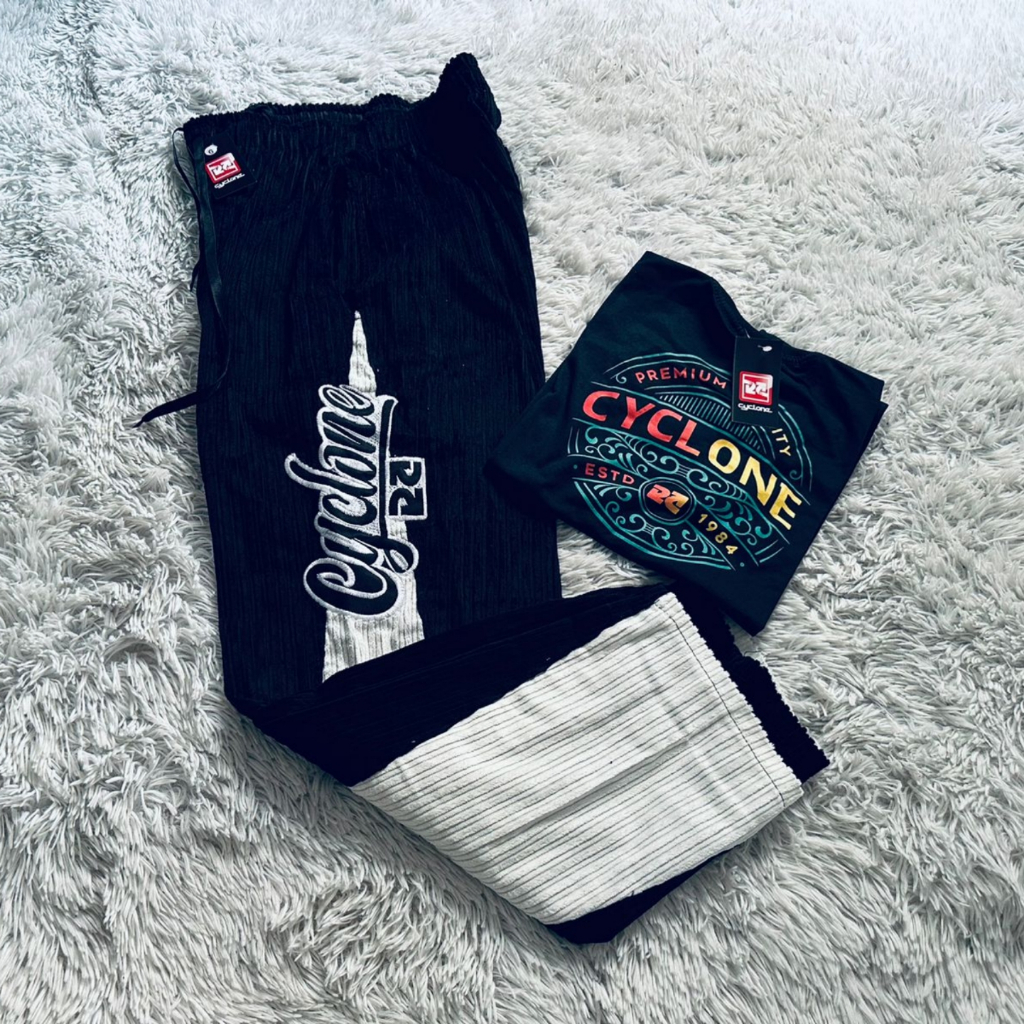 kit Calça Cyclone Veludo + Camisa Algodão