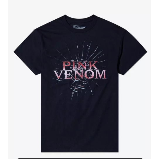 Camiseta Camisa Blusa Algodão Unissex BLACKPINK Pink Venom T-Shirt