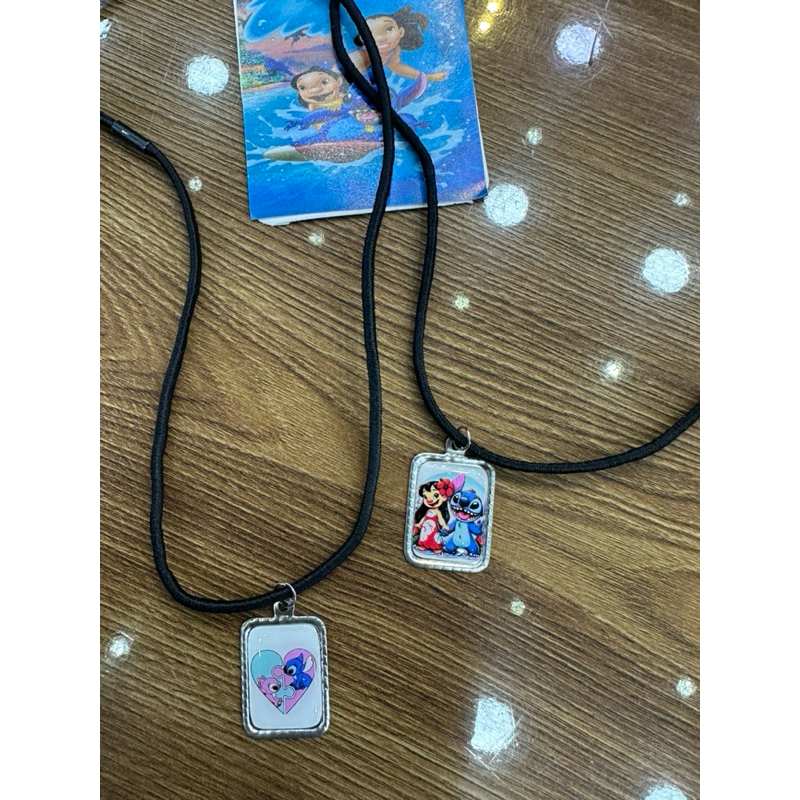 Kit 2 Colares Infantil Duplo Amizade Colar Best Friend Personagem Disney Lilo e Stitch Lembrancinha presente regulável