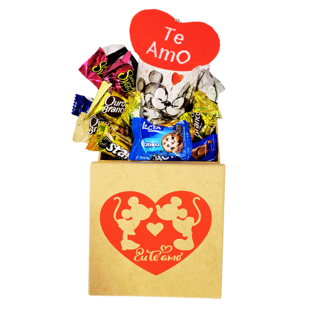 Presente Dia dos Namorados Caixa Romântica de Chocolate e Mimo Pronta Para Presentear em Oferta na Shopee