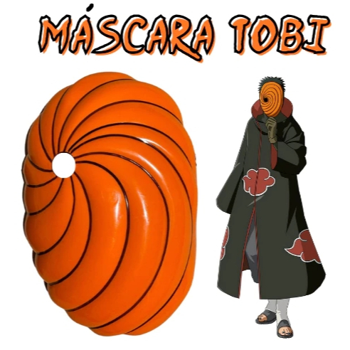 Máscara do Tobi Obito Akatsui Uchiha Anime Naruto Shippuden Fantasia Cosplay Colecionáveis Presente