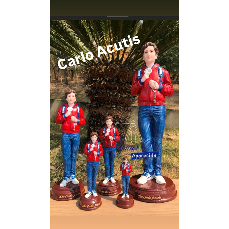 Carlo Acutis Santo da Internet em Resina em Oferta na Shopee
