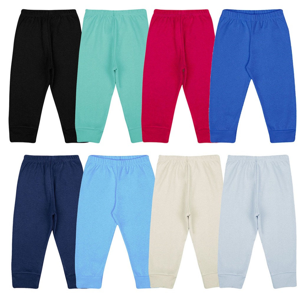 KIT 5 Calças Infantil tipo Mijão, Calça Pijama, Cores Sortidas Menino, Tamanho 4