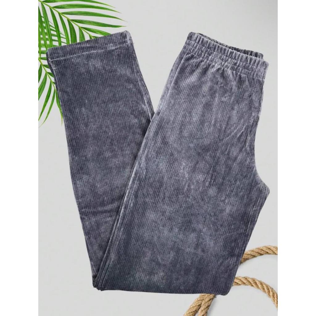 CALÇA VELUDO COTELE PERNA LARGA RETA SENHORA FRIO INVERNO DIA A DIA em Oferta na Shopee