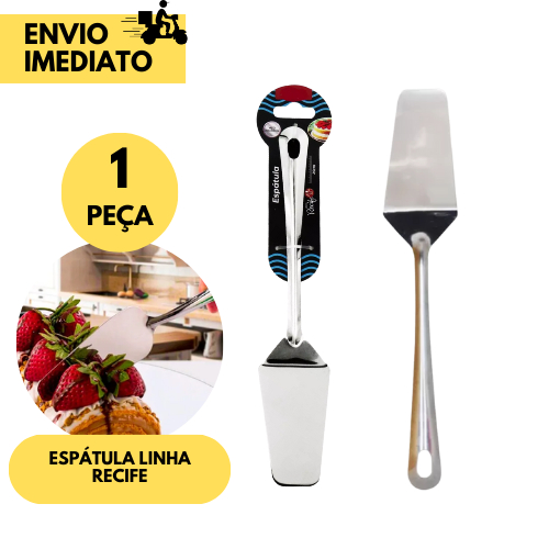 Espátula de Bolo Inox Linha Recife SQ – Confeitaria e Cozinha Profissional