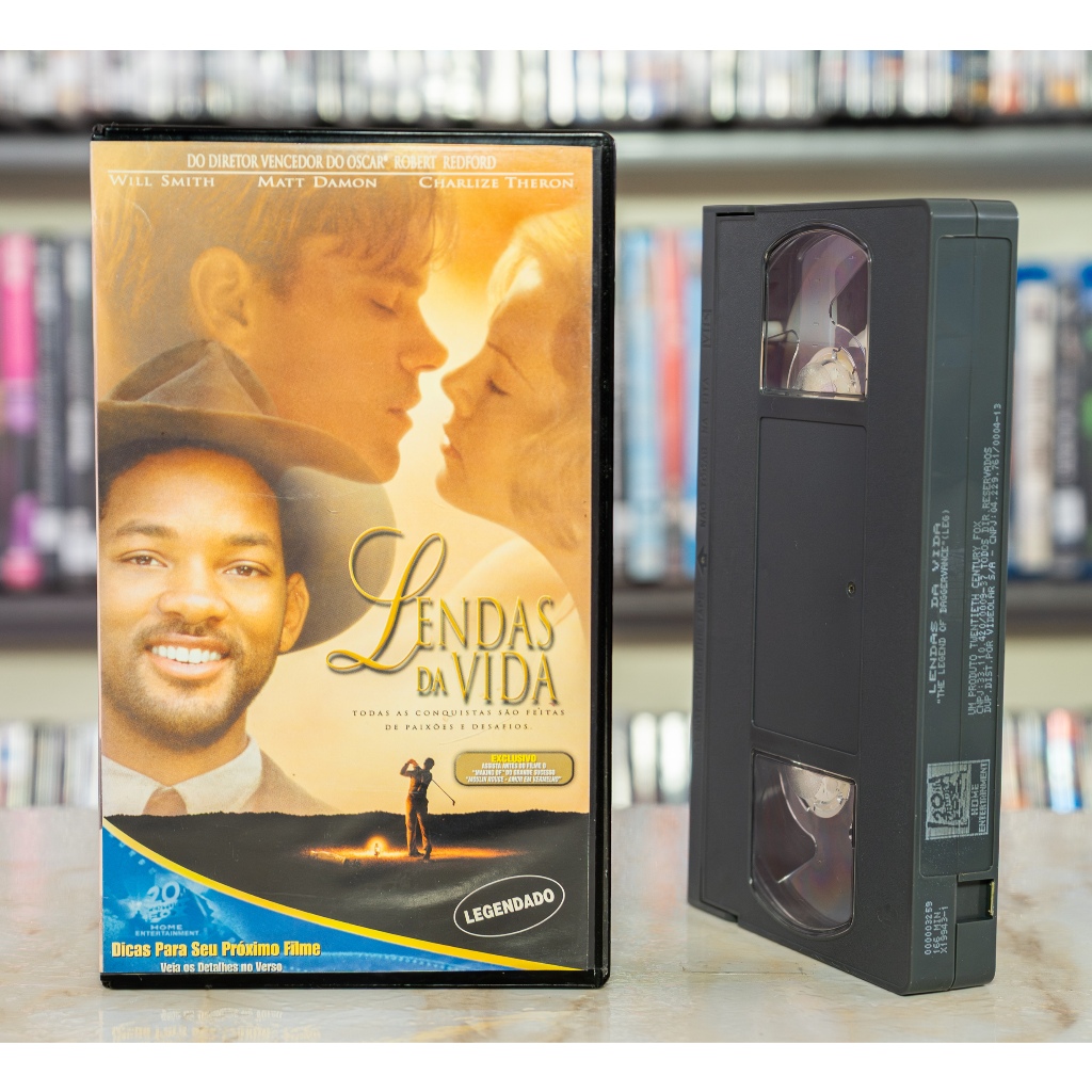 VHS Lendas Da Vida - LEGENDADO - Will Smith Matt Damon Charlize Theron - Original - Fita de Vídeo Filme - Drama