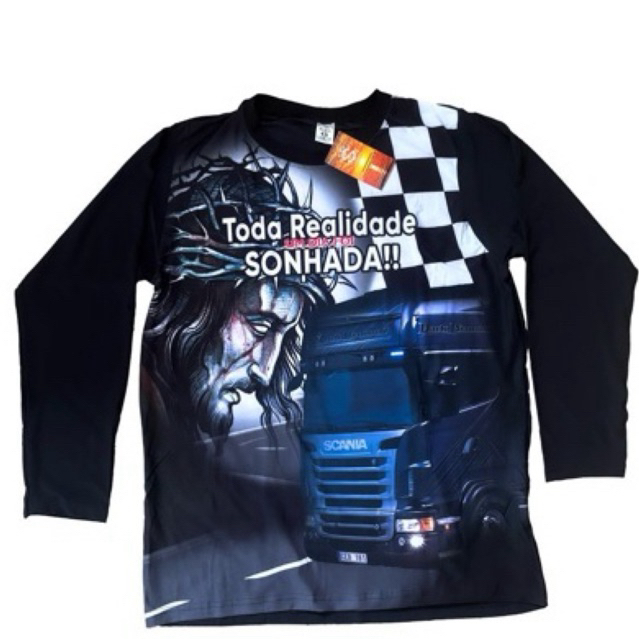 Camiseta infantil Scânia uv em Oferta na Shopee