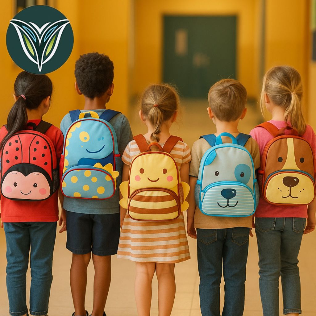 Mochila Escolar c/Alças Costas Infantil CLIO PETS Animais Zoo Pets Bichinhos Criança Estudo Resistente