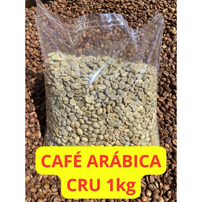 Café Grãos Cru Arábica para torrar em Oferta na Shopee