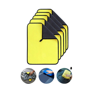 Kit 5 Panos Microfibra Multiuso 800g Polir Carro 40x30 em Oferta na Shopee