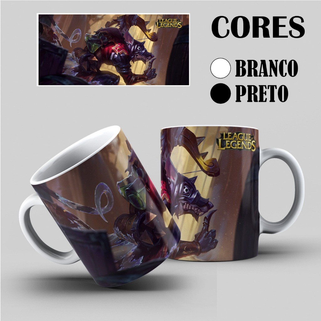 Caneca League of Legends (Game): Twitch - Casa e Louça