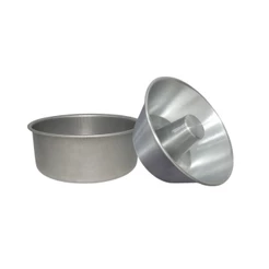 Kit 2 Formas Redondas para Air Fryer 3,5 l Forno – Bolo e Pudim | Alumínio | 18x7cm e 18x8cm