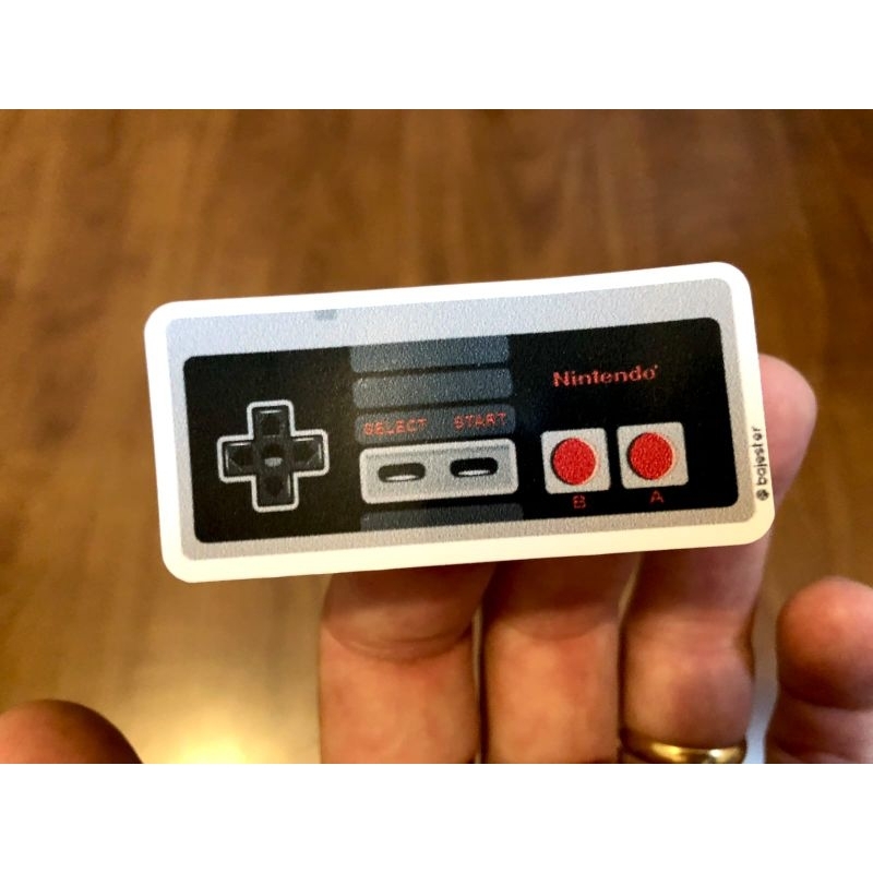 2 Adesivos Nintendinho NES Controle Nintendo Game Sticker