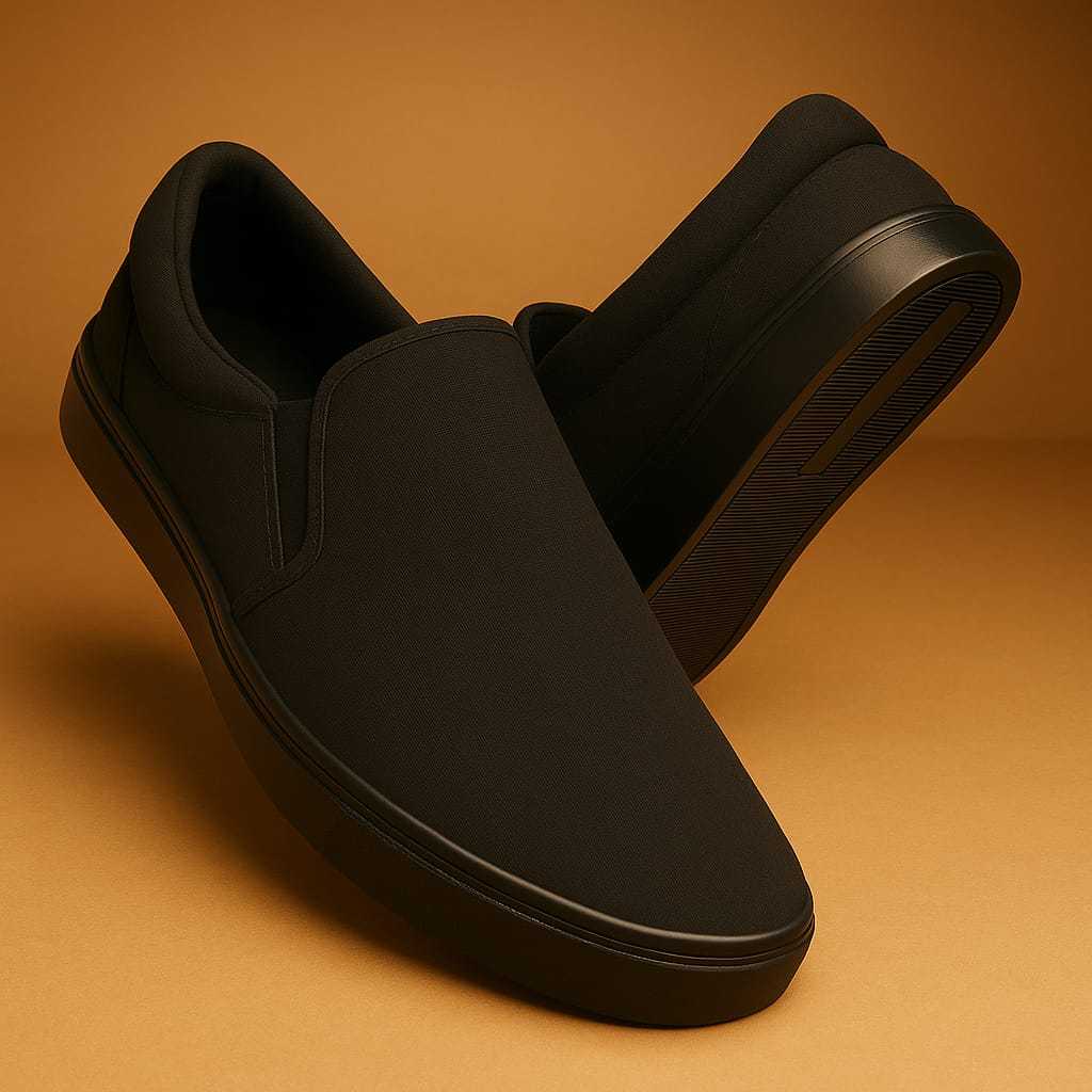 Sapatênis Iate Casual Tênis Slip on Calce Fácil - Esporte Fino - 198 - Preto/Preto - Unissex em Oferta na Shopee