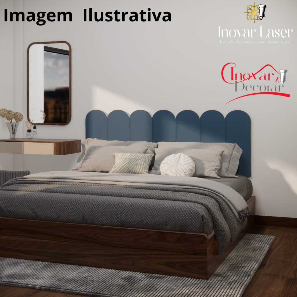 Kit Ripas Decorativas Cabeceira Modular MDF Cama Elegante e Moderno Ambiente em Oferta na Shopee