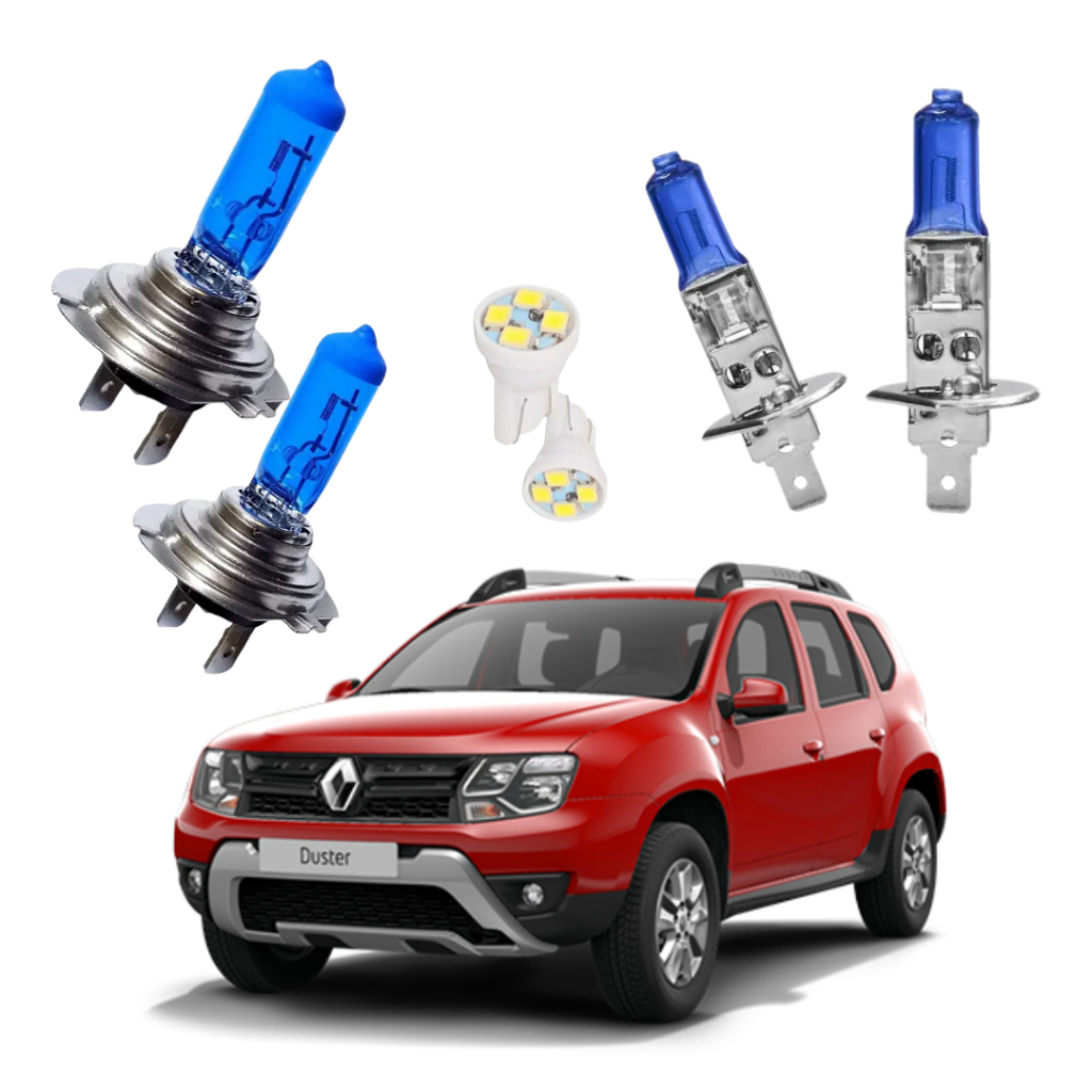Kit Lampada Super Branca + Leds Farol Renault Duster Envio Rapido em Oferta na Shopee