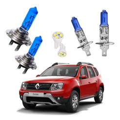 Kit Lampada Super Branca + Leds Farol Renault Duster Envio Rapido