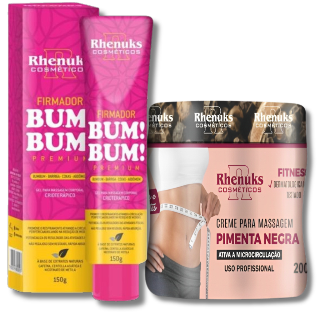 kit Redutor de Medidas ( 1 Pimenta Negra Gel 200gr + Fimador Bum Bum 150gr) kit Redutor de Medidas ( 1 Pimenta Negra Gel 200gr + Fimador Bum Bum 150gr)