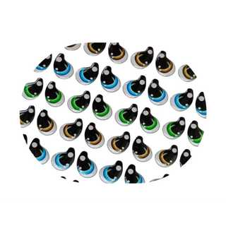 Olhos Resinados adesivos para artesanato ,biscuit,eva ,feltro e outros artesanatos MBH 307 A 311