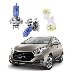 Kit Lampada Farol Super Branca Hyundai Hb20 Hb20s Hb20x Envio Rapido