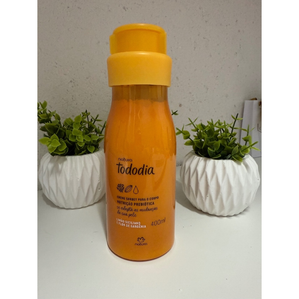 Creme Desodorante Nutritivo Tododia Limão Siciliano e Flor de Gardênia 400 ml Natura