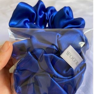 Xuxa scrunchie cetim cor azul royal mimo kit 5/10/15/20 em Oferta na Shopee
