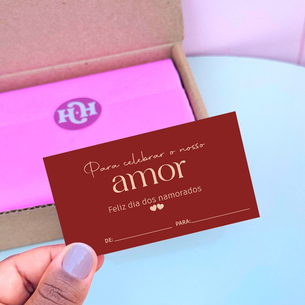 50/100 Cartões Para Celebrar o nosso Amor- Dia dos Namorados - Pronta Entrega